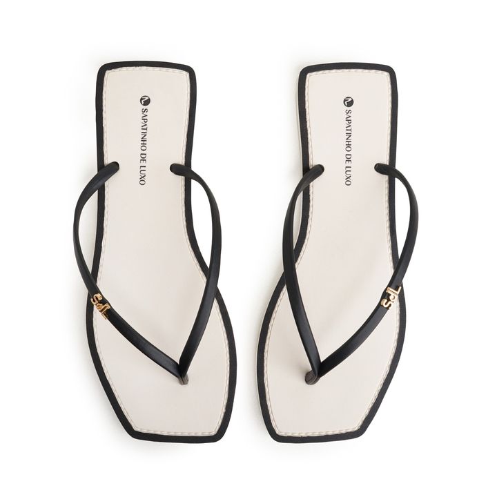 Rasteira_POP_Off_White_com Tiras_Finas_Preto_POPSHINE_1_4